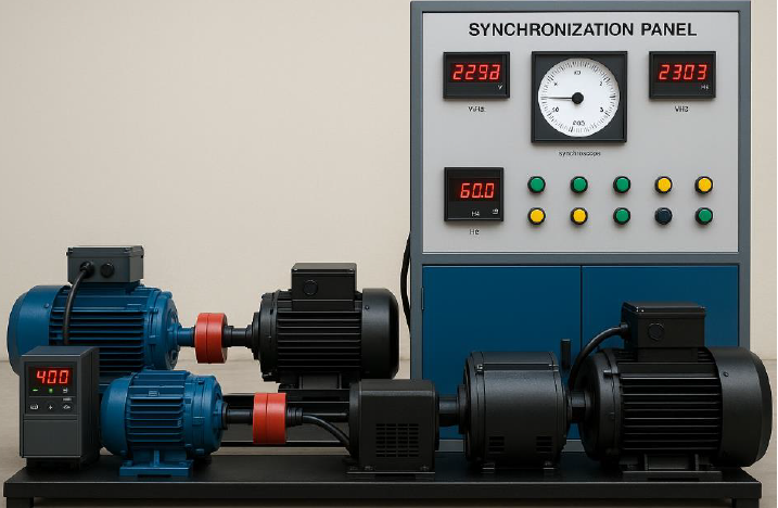 BOX PANEL SINKRONISASI GENSET MODEL : 1 (1 phase)